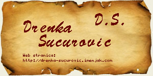 Drenka Šućurović vizit kartica